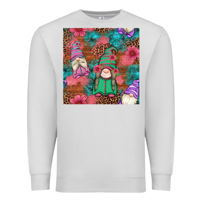 Floral Easter Gnomes Seamless Pattern Premium Sweatshirt by Artiststas | Teevron