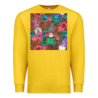 Lemon floral easter gnomes seamless pattern Premium Sweatshirt - Artiststas