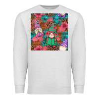 Oatmeal Heather floral easter gnomes seamless pattern Premium Sweatshirt - Artiststas