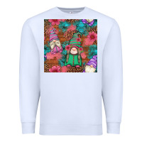 White floral easter gnomes seamless pattern Premium Sweatshirt - Artiststas