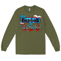 Army Green baseball grandma with leopard Long Sleeve Tee - Zillion Design Studio