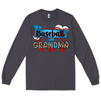 Smoke baseball grandma with leopard Long Sleeve Tee - Zillion Design Studio