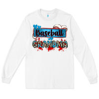 White baseball grandma with leopard Long Sleeve Tee - Zillion Design Studio