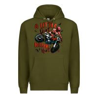 Army Green a little dirt never hurt dirt bike Premium Hoodie - MaliasSmallBusiness