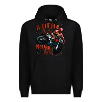 Black a little dirt never hurt dirt bike Premium Hoodie - MaliasSmallBusiness