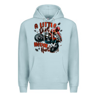 Blue Mist a little dirt never hurt dirt bike Premium Hoodie - MaliasSmallBusiness