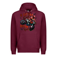 Burgundy a little dirt never hurt dirt bike Premium Hoodie - MaliasSmallBusiness