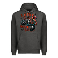 Charcoal Heather a little dirt never hurt dirt bike Premium Hoodie - MaliasSmallBusiness