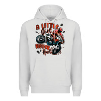 Dove Grey a little dirt never hurt dirt bike Premium Hoodie - MaliasSmallBusiness