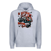 Heather Grey a little dirt never hurt dirt bike Premium Hoodie - MaliasSmallBusiness