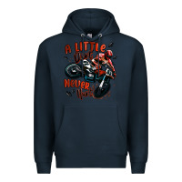 Navy a little dirt never hurt dirt bike Premium Hoodie - MaliasSmallBusiness
