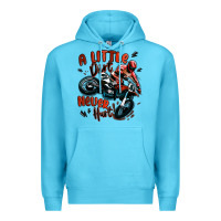 Ocean Blue a little dirt never hurt dirt bike Premium Hoodie - MaliasSmallBusiness
