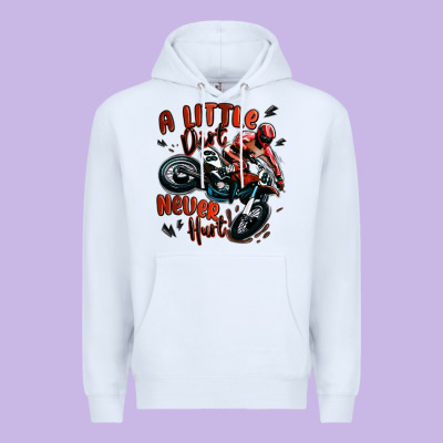 A Little Dirt Never Hurt Dirt Bike Premium Hoodie Designed By Maliassmallbusiness