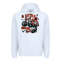 White a little dirt never hurt dirt bike Premium Hoodie - MaliasSmallBusiness