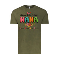 Vintage Olive blessed to be called nana Vintage Tee - MaliasSmallBusiness
