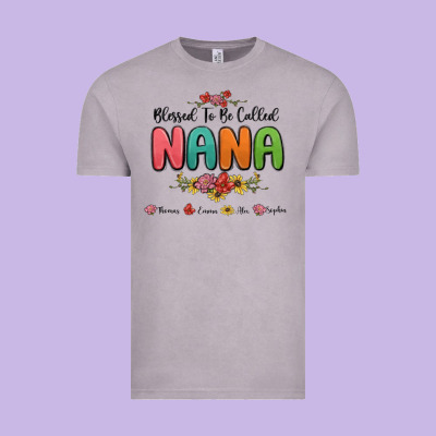 Vintage Tee blessed to be called nana