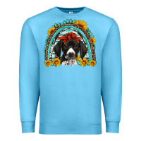 Ocean Blue german shorthaired pointer western rainbow Premium Sweatshirt - Artiststas