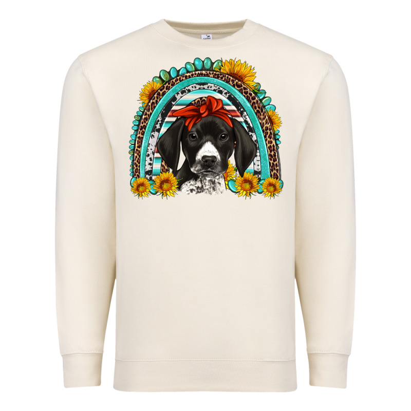 German Shorthaired Pointer Western Rainbow Premium Sweatshirt by Artiststas | Teevron