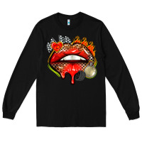 Black race lips Long Sleeve Tee - AdoDesignShop