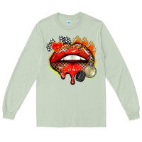 Matcha race lips Long Sleeve Tee - AdoDesignShop
