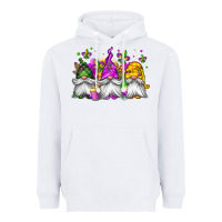 White mardi gras gnomes Heavyweight Hoodie - Jasminsmagicworld