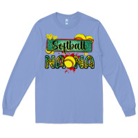 Colony Blue softball nana with leopard Long Sleeve Tee - Zillion Design Studio