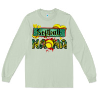Matcha softball nana with leopard Long Sleeve Tee - Zillion Design Studio