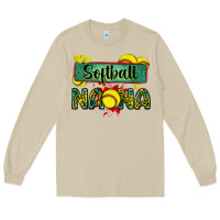 Mushroom softball nana with leopard Long Sleeve Tee - Zillion Design Studio