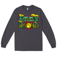 Smoke softball nana with leopard Long Sleeve Tee - Zillion Design Studio