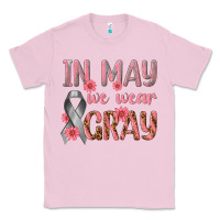 Bubblegum Pink In May We Wear Gray Classic Tee - texasbilliewilder