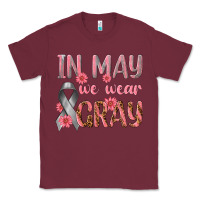 Burgundy In May We Wear Gray Classic Tee - texasbilliewilder