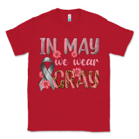 Red In May We Wear Gray Classic Tee - texasbilliewilder