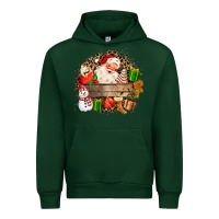 Forest Green Santa Urban Hoodie - MaliasSmallBusiness