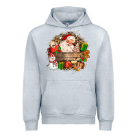 Heather Grey Santa Urban Hoodie - MaliasSmallBusiness
