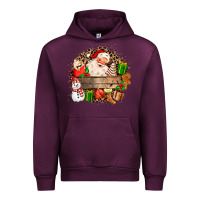 Mauve Wine Santa Urban Hoodie - MaliasSmallBusiness