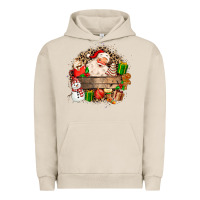 Pigment French Oak Santa Urban Hoodie - MaliasSmallBusiness