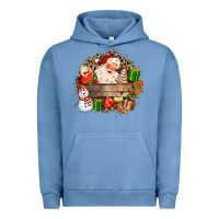 Pigment Pebble Blue Santa Urban Hoodie - MaliasSmallBusiness