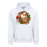 White Santa Urban Hoodie - MaliasSmallBusiness