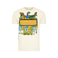 Customized Dinosaur Birthday Boy Vintage Tee | Teevron