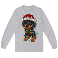 Moon Dust dachshund puppy christmas lights Long Sleeve Tee - RanaPortraitStore