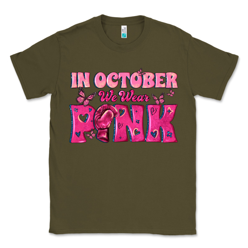 In October We Wear Pink Classic Tee by texasbilliewilder | Teevron