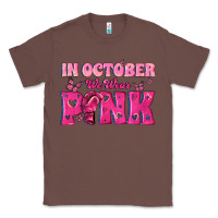 Chestnut In October We Wear Pink Classic Tee - texasbilliewilder