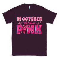 Plum In October We Wear Pink Classic Tee - texasbilliewilder