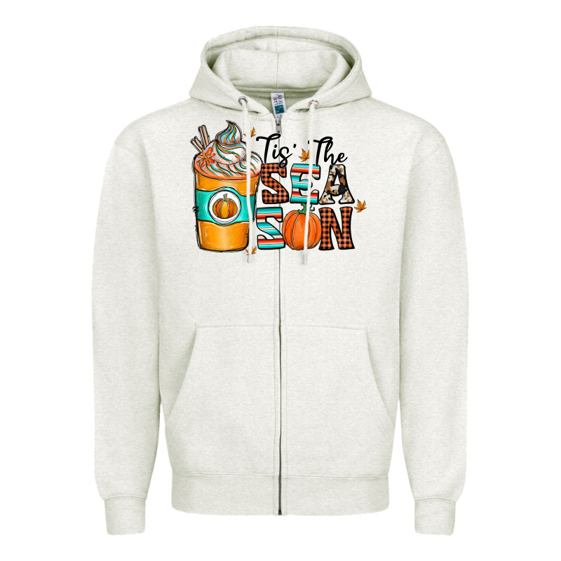 Tis The Sea Son Zipper Hoodie by CowhideDigitalArt | Teevron