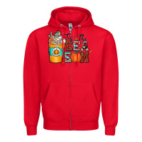 Red tis the sea son Zipper Hoodie - CowhideDigitalArt