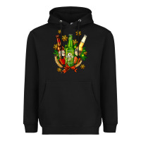 Black beer bottle party set for christmas Heavyweight Hoodie - AdoDesignShop