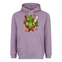 Lavender beer bottle party set for christmas Heavyweight Hoodie - AdoDesignShop