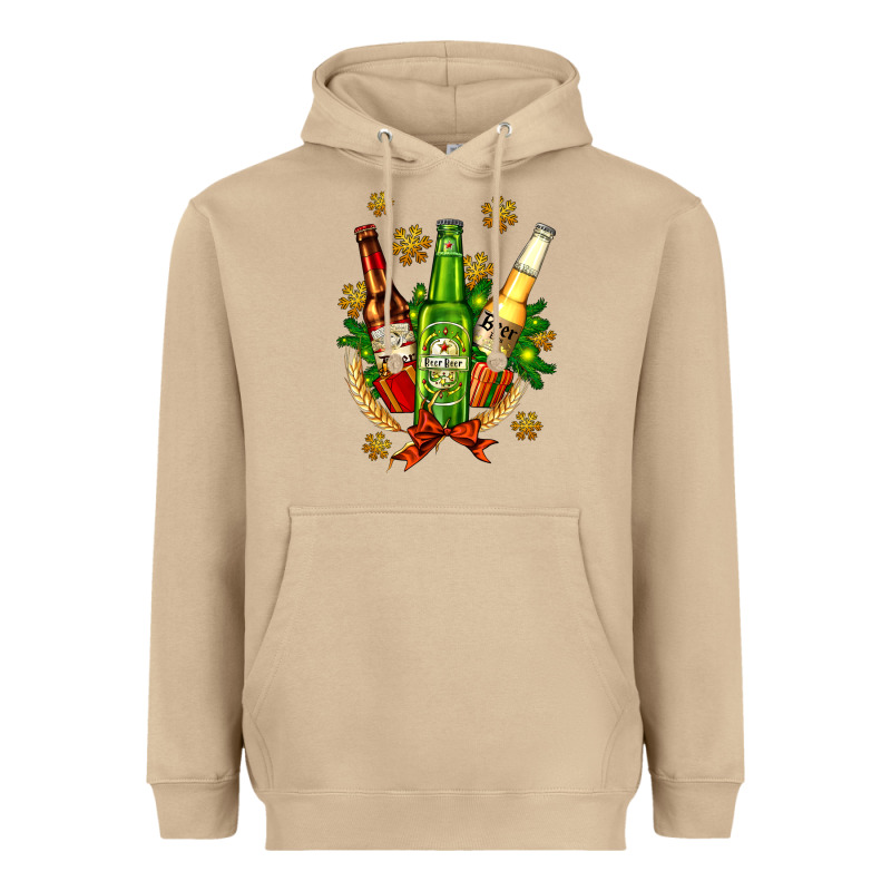 Beer Bottle Party Set For Christmas Heavyweight Hoodie by AdoDesignShop | Teevron