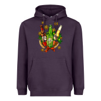 Plum beer bottle party set for christmas Heavyweight Hoodie - AdoDesignShop
