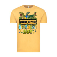 Vintage Mustard daddy of the birthday boy Vintage Tee - MaliasSmallBusiness